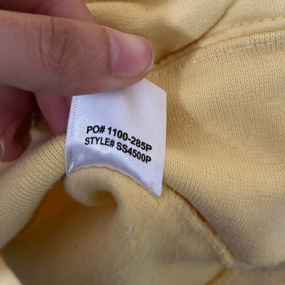 Anti Social Social Club “People Love Reading Negative Review” Yellow Hoodie - Picture 8 of 9